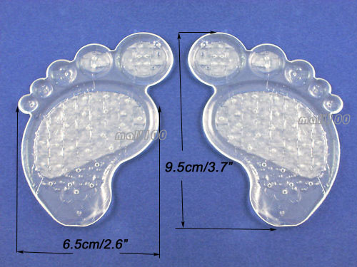 10 Pairs Gel Front Pad Cushion Half Insoles For Heel  